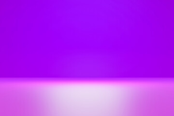 emtry purple,neon background, studio. copy space for product. 3d render. 