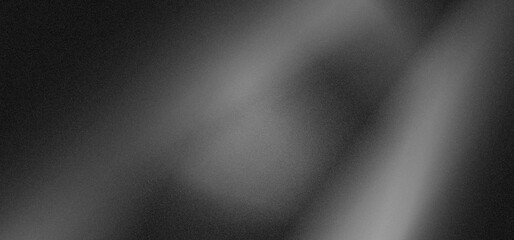Black white grainy background, monochrome gray noisy texture dark grunge banner, header poster cover backdrop design