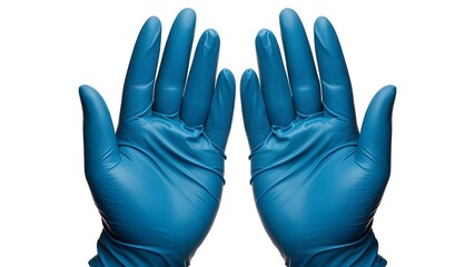 Two pairs of blue gloves to safeguard your health