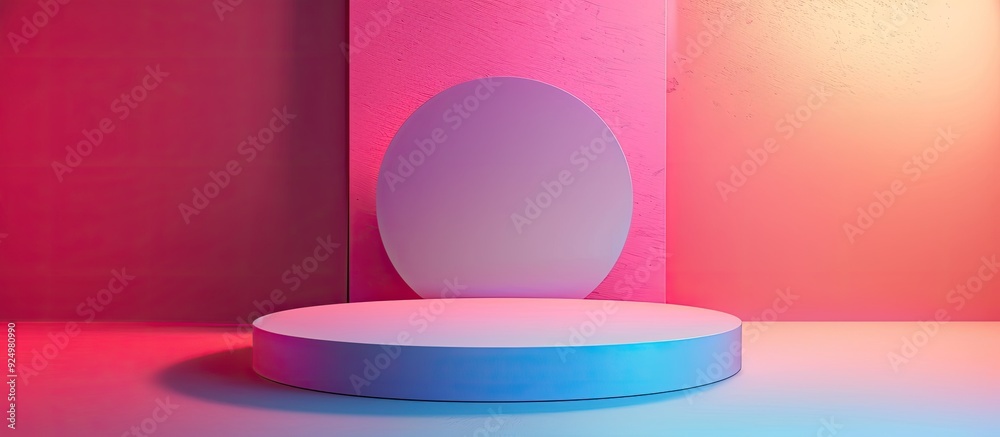 Poster a contemporary gradient backdrop ideal for product design ui with ample copy space image