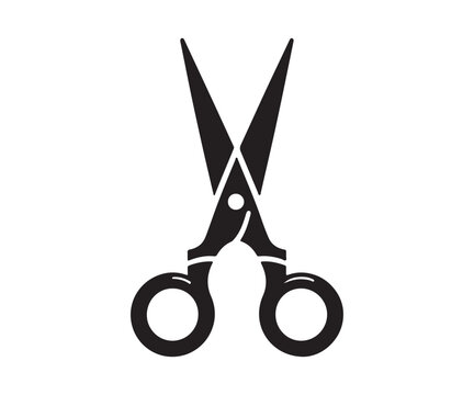 recommend clip art: scissors silhouette isolated on white background