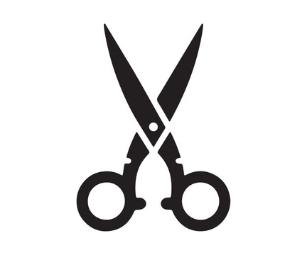 recommend clip art: scissors silhouette isolated on white background