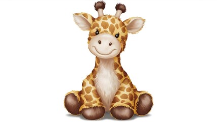 adorable plush giraffe toy