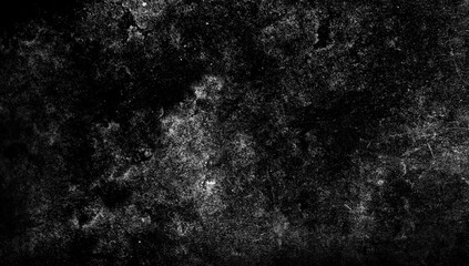 Black and white scratched grunge isolated on background, old film effect. Distressed retro paper abstract stock illustration cracked texture overlays for space or text.