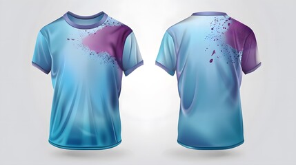 colorful shirts on a white background