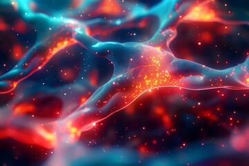 Obraz premium Neural network connections.