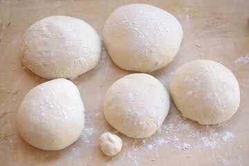 loaf of dough for pizza