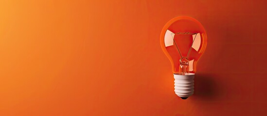 Office symbol adaptable on white paper with an orange background conveying a versatile business concept Incorporates copy space image element