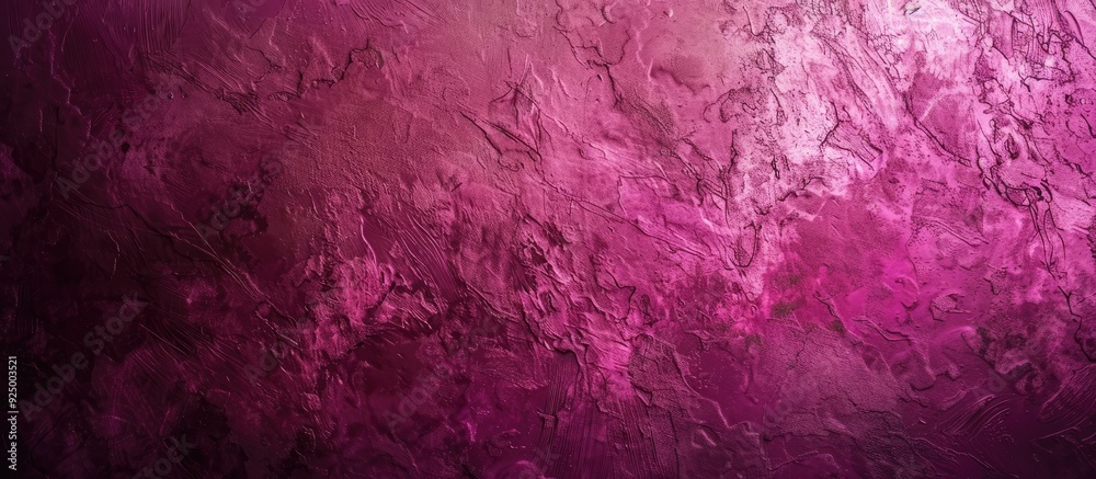 Poster abstract background with a dark pink color gradient and grainy texture suitable for use with copy sp