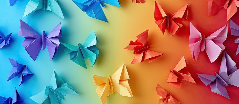 A stock photo featuring colorful background paper for the concept of selecting a chance or taking risks providing copy space image