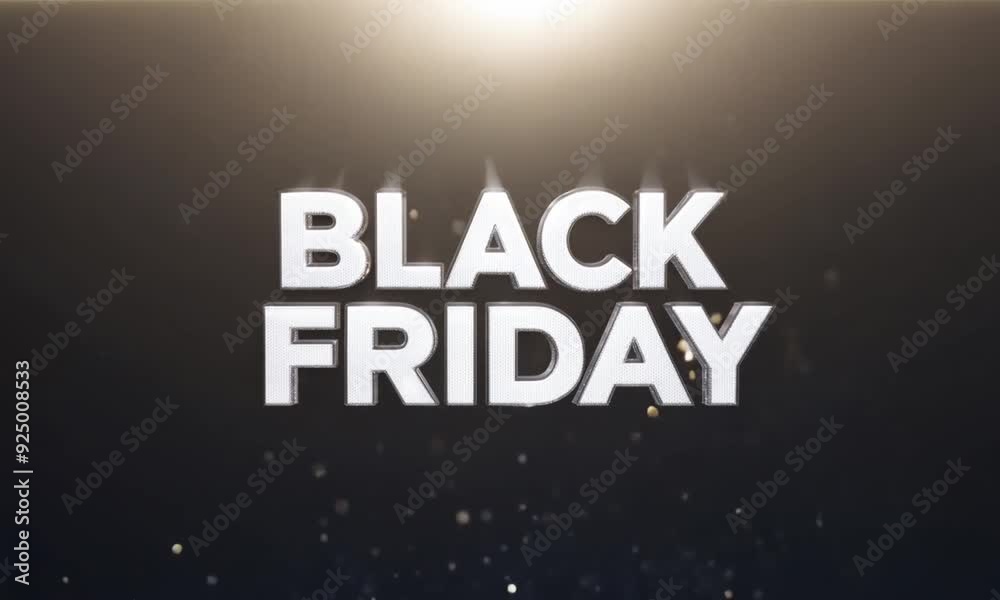 Canvas Prints Black Friday is a day of shopping and deals. A large sign with the words 