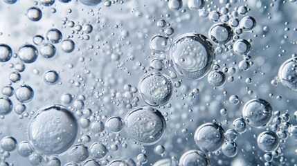 Abstract Macro Photo of Water Bubbles