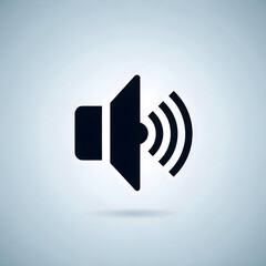 an illustration of a sound icon with a white background, generated by AI
