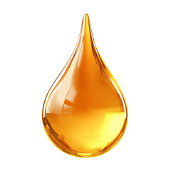 Oil drop isolated, png file.