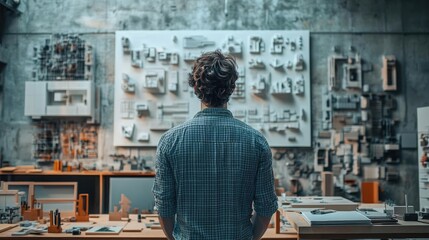 Product designer using generative AI to prototype new products quickly, showcasing the speed and efficiency of AI in industrial design