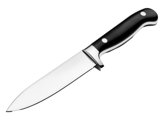 Knife on transparent background