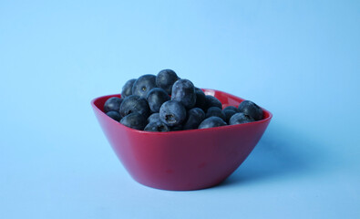 Close up of blueberries, with beneficial nutrients for our organism.