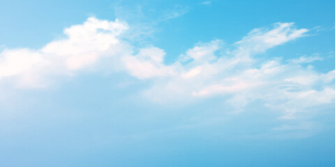 Obraz premium sunny sky blue light watercolor background. Aquarelle painting brush effect card paper textured canvas cloudy smoke space for text, entertaining card, template. aquamarine color graphics illustration