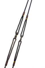 The Heavy sling of crane isolate on white