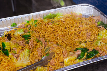 焼きそば作り