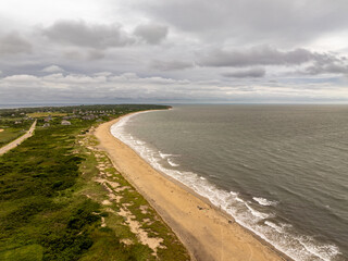 08-08-2024 - Late afternoon sunset over Scotch Beach and the Great Salt Pond New Shoreham, Block Island, Rhode Island	