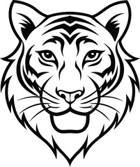 tiger head vector