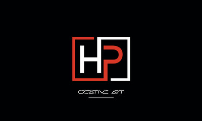 HP, PH, H, P abstract letters logo monogram