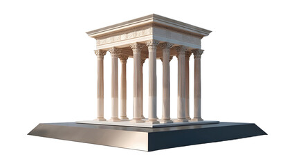 greek column isolated