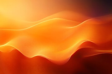 Fototapeta premium Smooth vibrant orange gradient background with a seamless abstract design and warm, glowing colors 