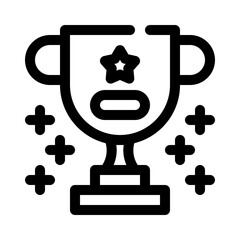 Trophy line icon
