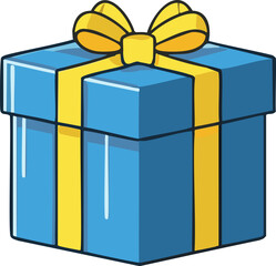 Vector illustration featuring gift boxes in a simple, cartoonish style.