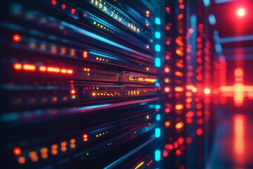 Obraz premium a high-tech server room