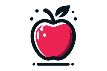 colorful apple vector illustration 