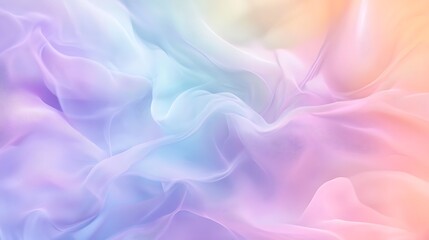 Fototapeta premium Soft Flowing Abstract Background with Pastel Gradient and Ethereal Wisps of Light