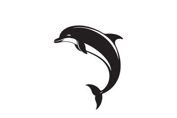 Dolphin silhouette vector illustration