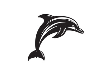 Dolphin silhouette vector illustration