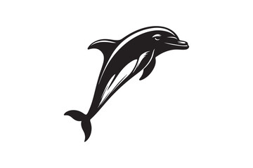Dolphin silhouette vector illustration