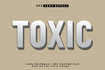 toxic 3d editable text effect