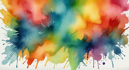 Fototapeta premium abstract watercolor background with watercolor splashes
