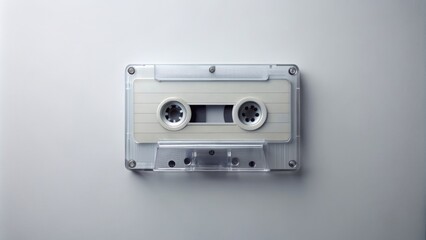 Fototapeta premium music tape cassette with a straight design , vintage, retro, music, audio, tape, cassette, analog,clear, 80s
