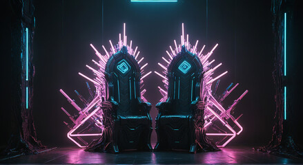 background with glowing lights