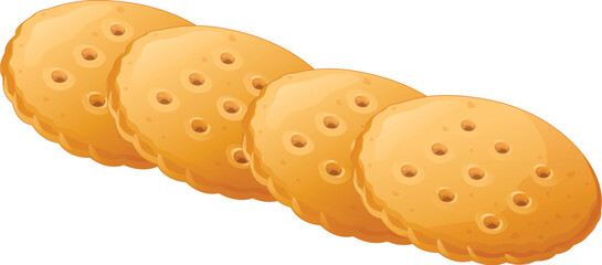 Crunchy Biscuits Illustration