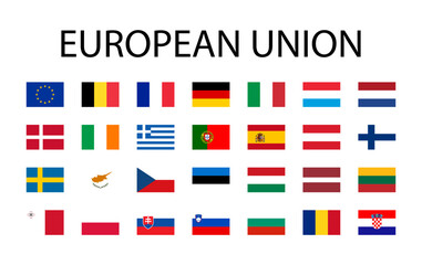 Flags of European union countries