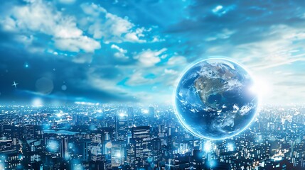 Global Cityscape: A Futuristic Vision of Urban Life