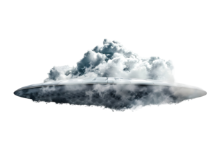 UFO, UAP inform a cloud, Unidentified Flying Object , Unidentified Aerial Phenomena, Strange objects may come from outer space or contain unexpected technology