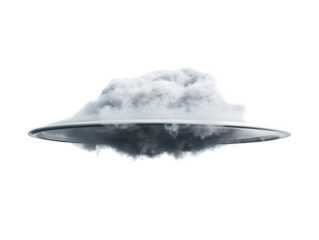 UFO, UAP inform a cloud, Unidentified Flying Object , Unidentified Aerial Phenomena, Strange objects may come from outer space or contain unexpected technology