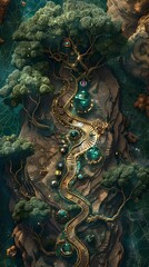 The Golden Path Through the Emerald Forest.