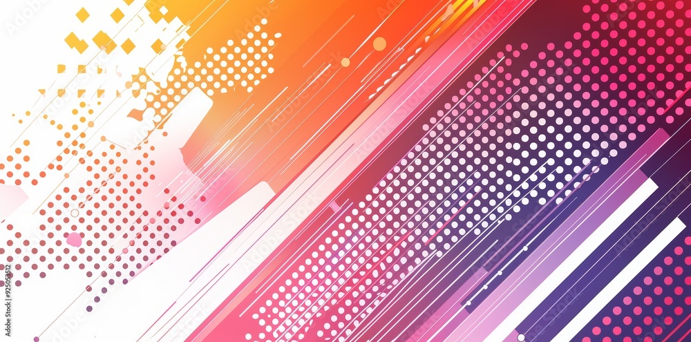 Canvas Prints abstract colorful background with geometrical shapes. futuristic, empty banner wallpaper pattern. cr