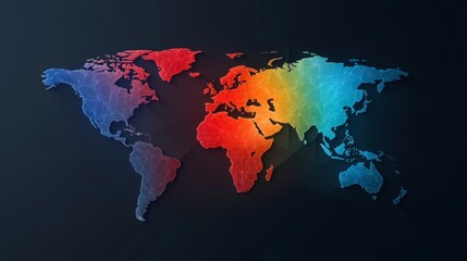 Fototapeta premium Heatmap showing global spread of the MPOX virus