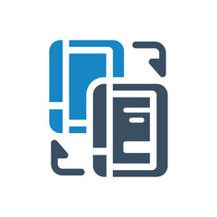 Eco book icon vector illustration